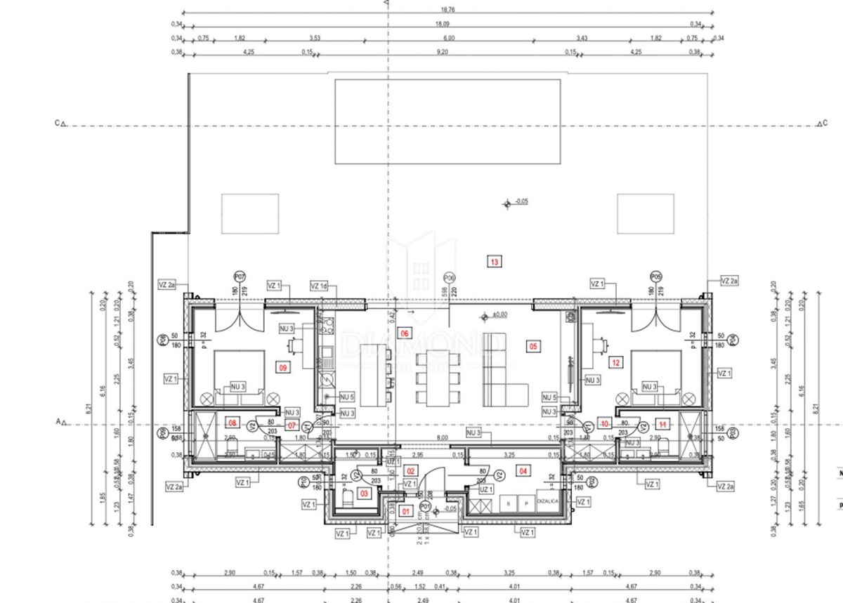 Žminj, terreno con progetto e permesso di costruzione!