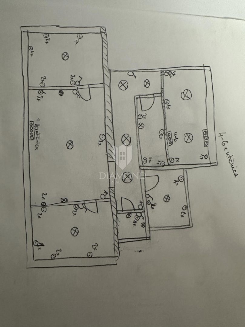 Appartamento Centar, Rijeka, 103m2