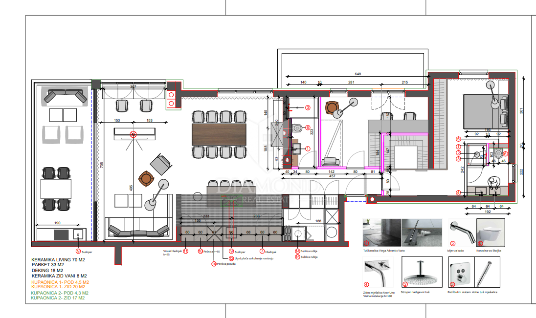 Cittanova, appartamento 120 m2 con vista panoramica sul mare!