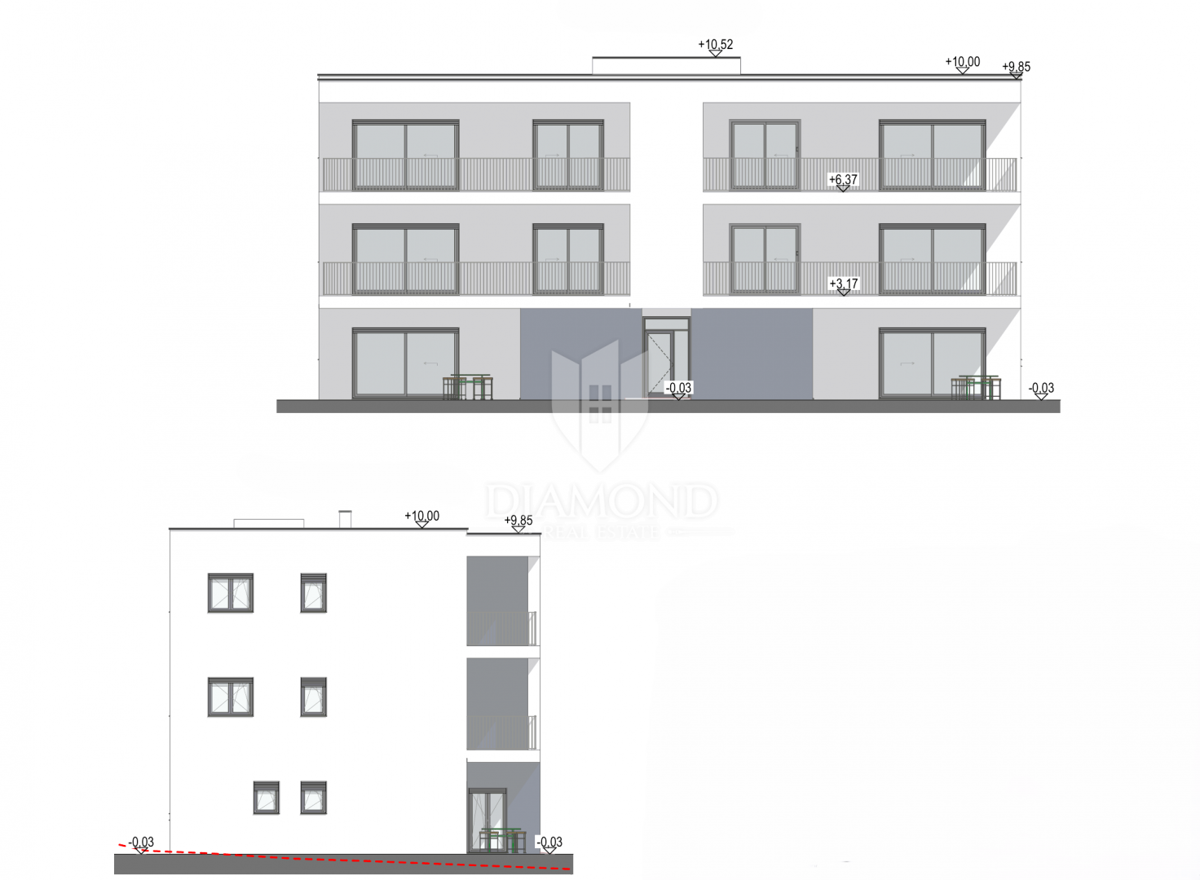 Parenzo, dintorni, appartamento attraente con vista mare