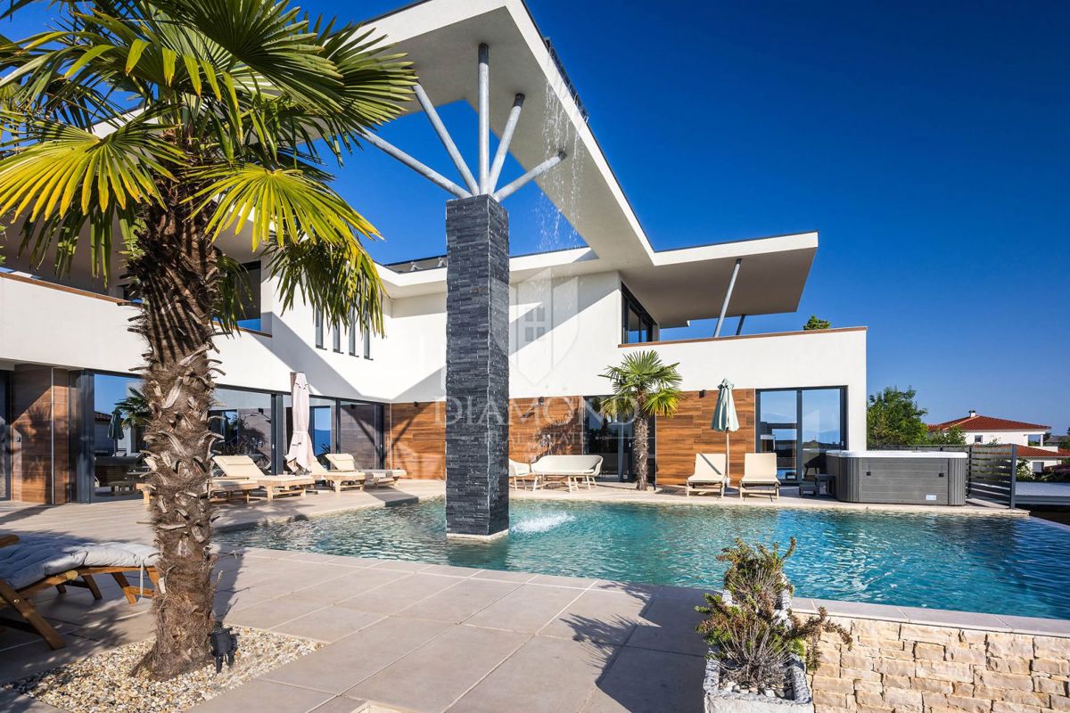 Isola di Krk villa di lusso con vista mare