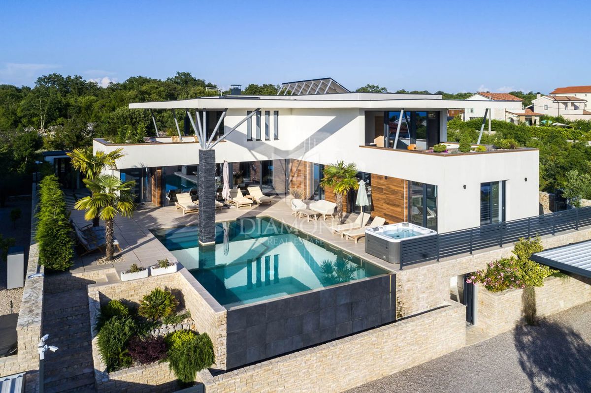 Isola di Krk villa di lusso con vista mare