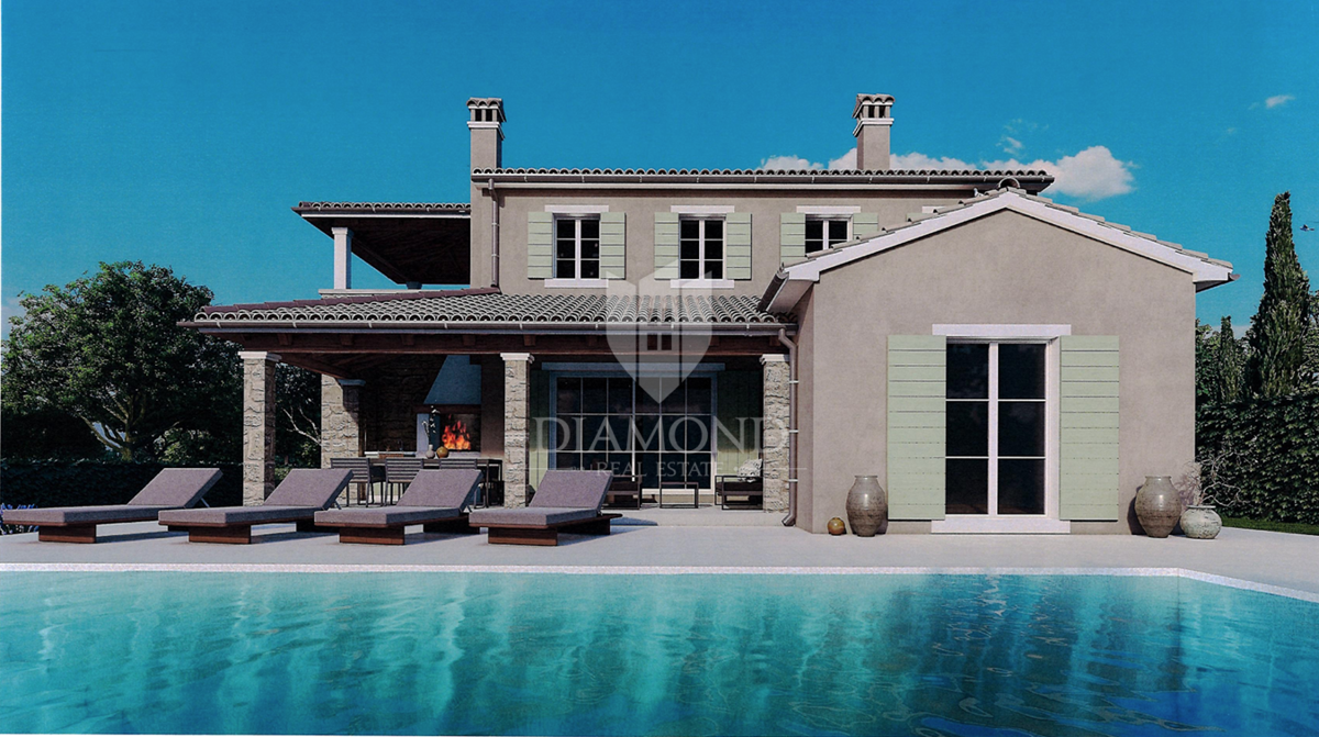 Sv. Lovreč – terreno 841 m² con permesso