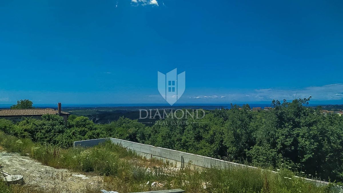 Esclusivo! Momiano, terreno con vista panoramica sul mare!