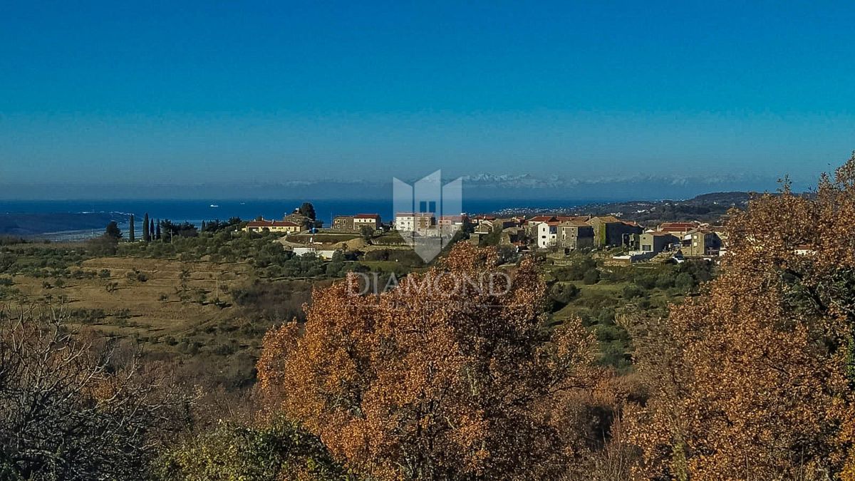 Esclusivo! Momiano, terreno con vista panoramica sul mare!