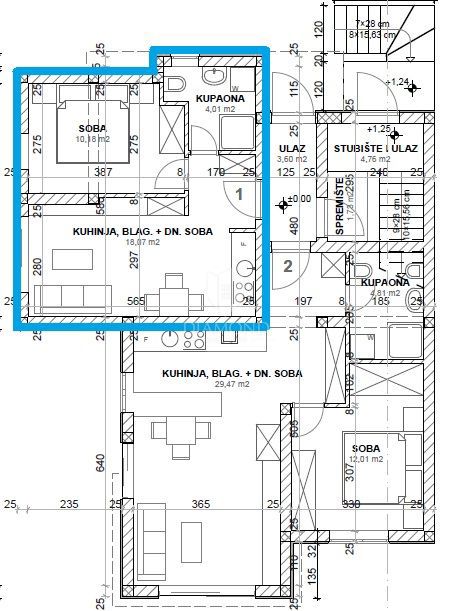 Appartamento Njivice, Omišalj, 33m2