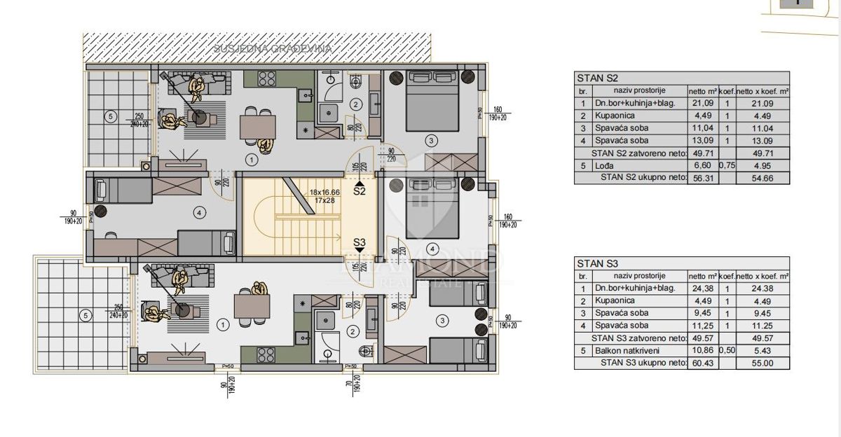 Kaštanjer - Ottimo appartamento con 2 camere da letto, nuova costruzione! 