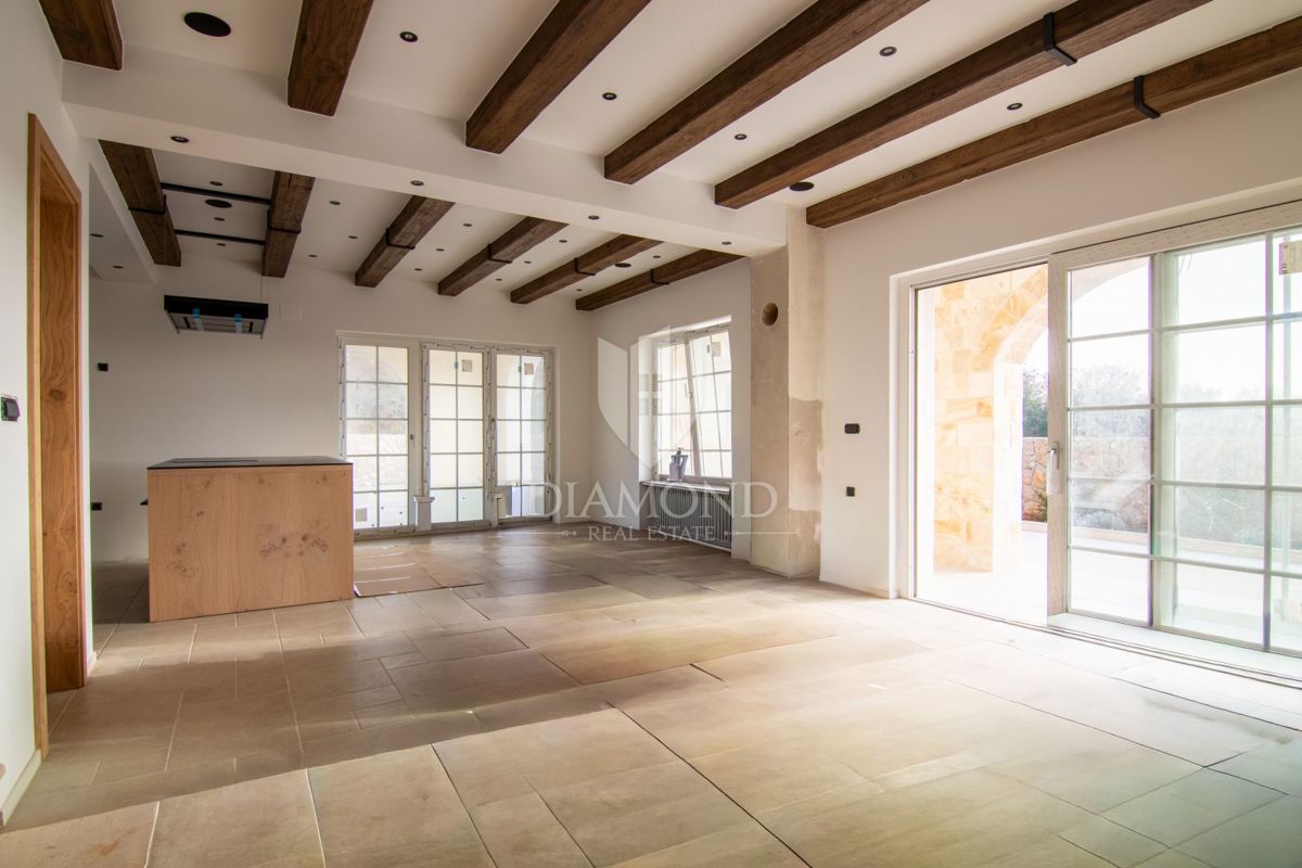 Krk, Villa con piscina, vista mare