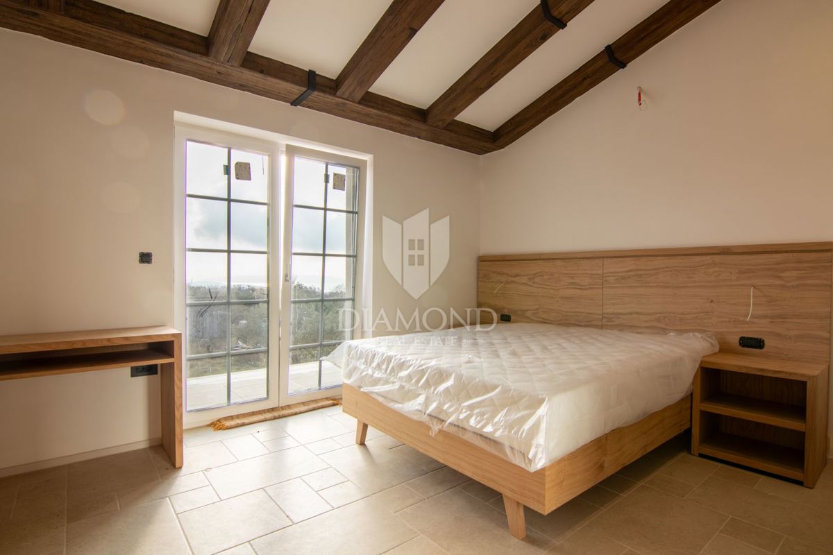 Krk, Villa con piscina, vista mare