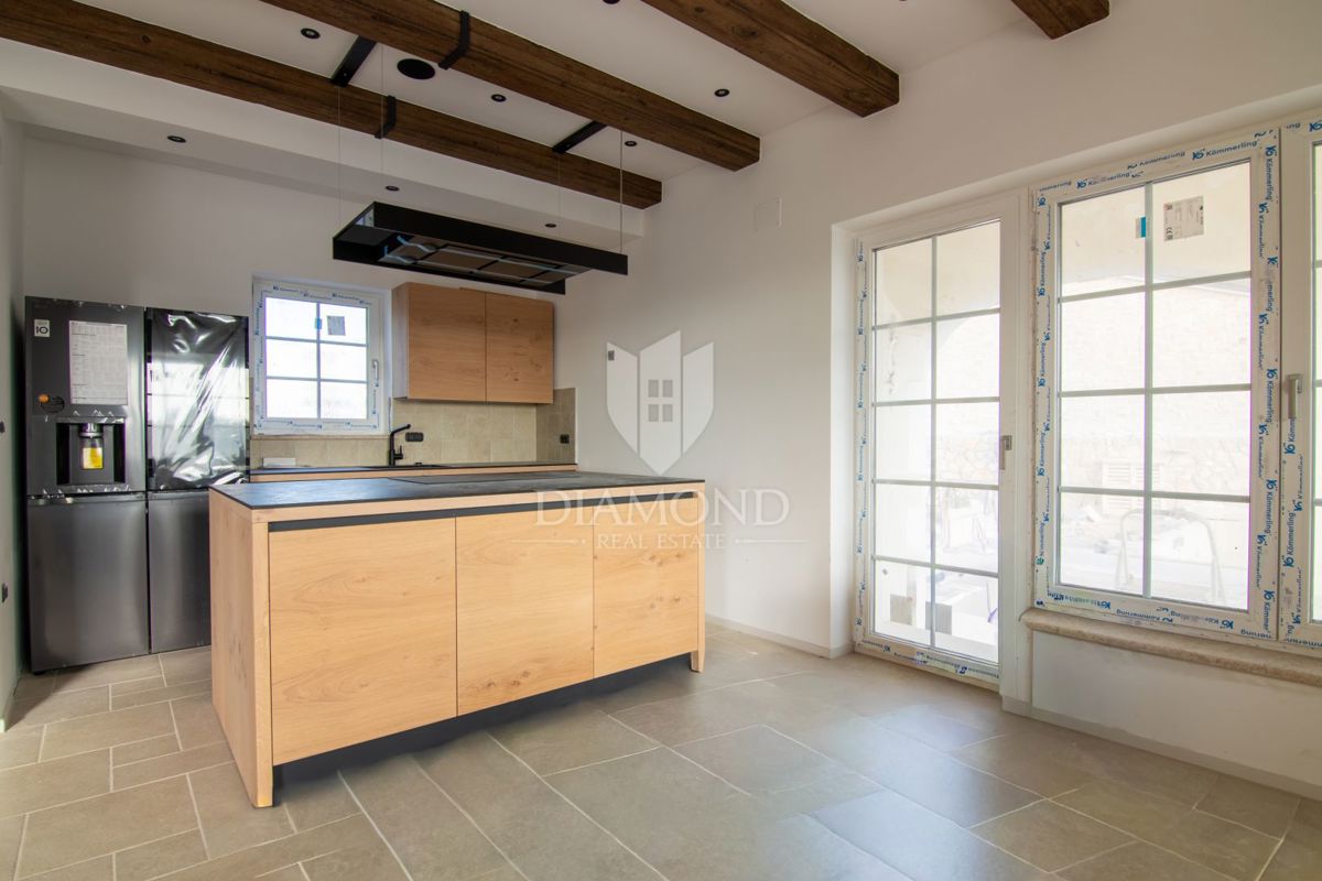 Krk, Villa con piscina, vista mare