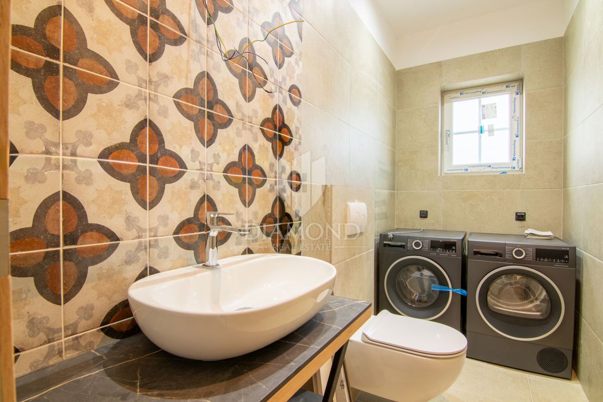 Krk, Villa con piscina, vista mare