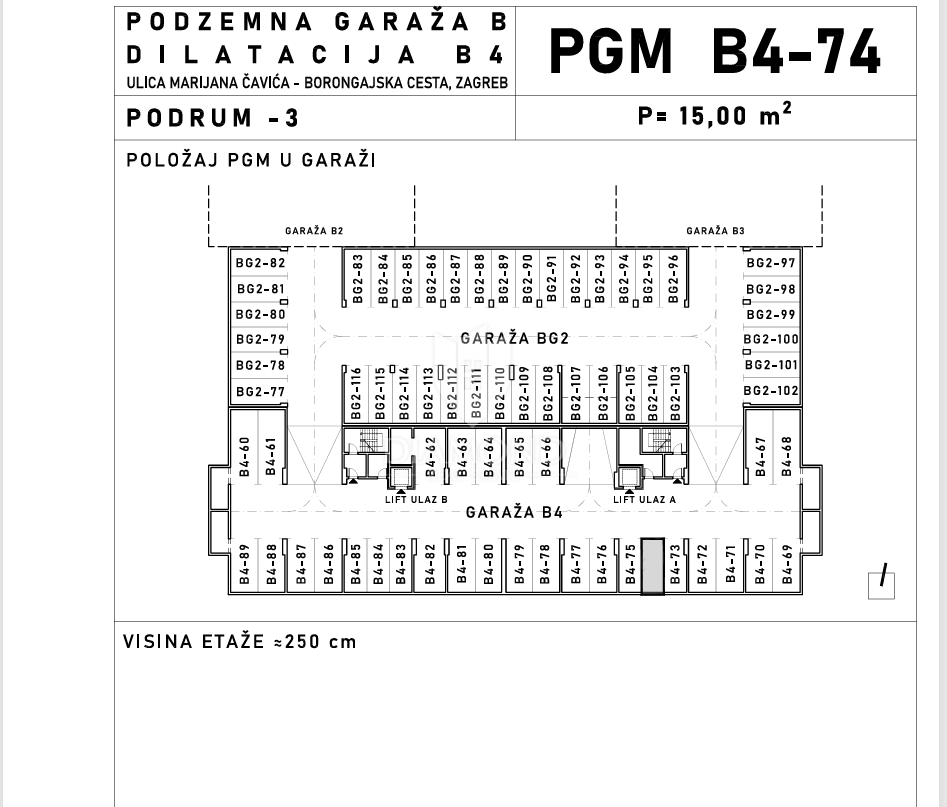 Appartamento con una camera da letto Borongaj