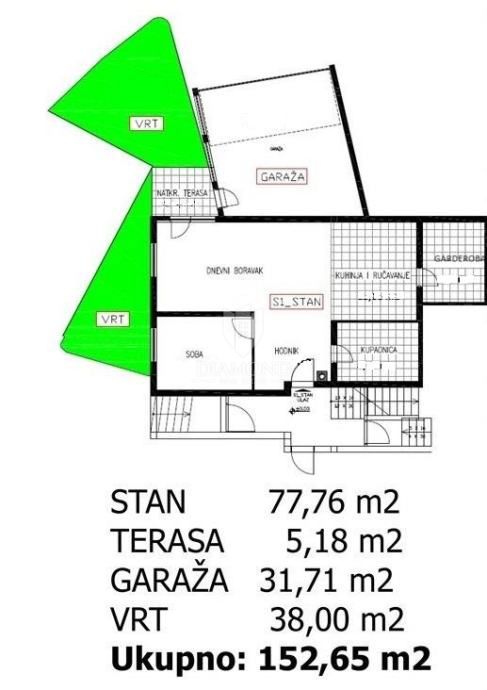 Appartamento Gajnice, Podsused - Vrapče, 78m2