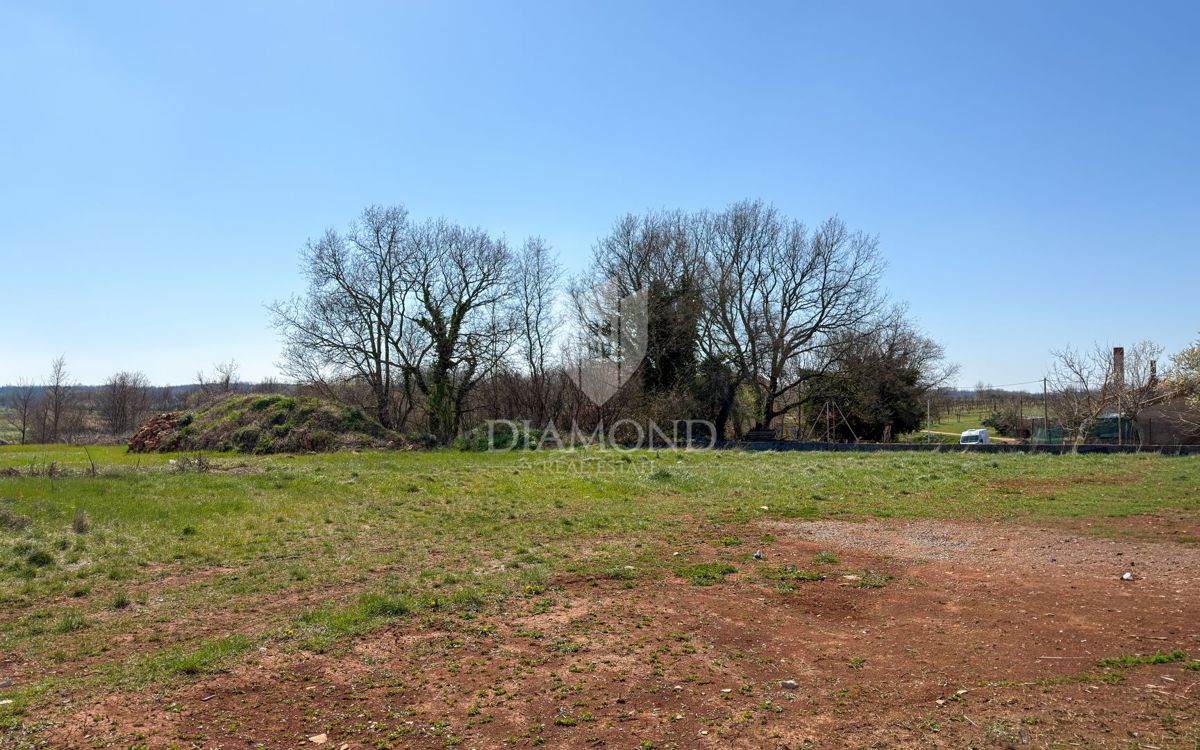 Labin, dintorni, terreno edificabile in posizione tranquilla
