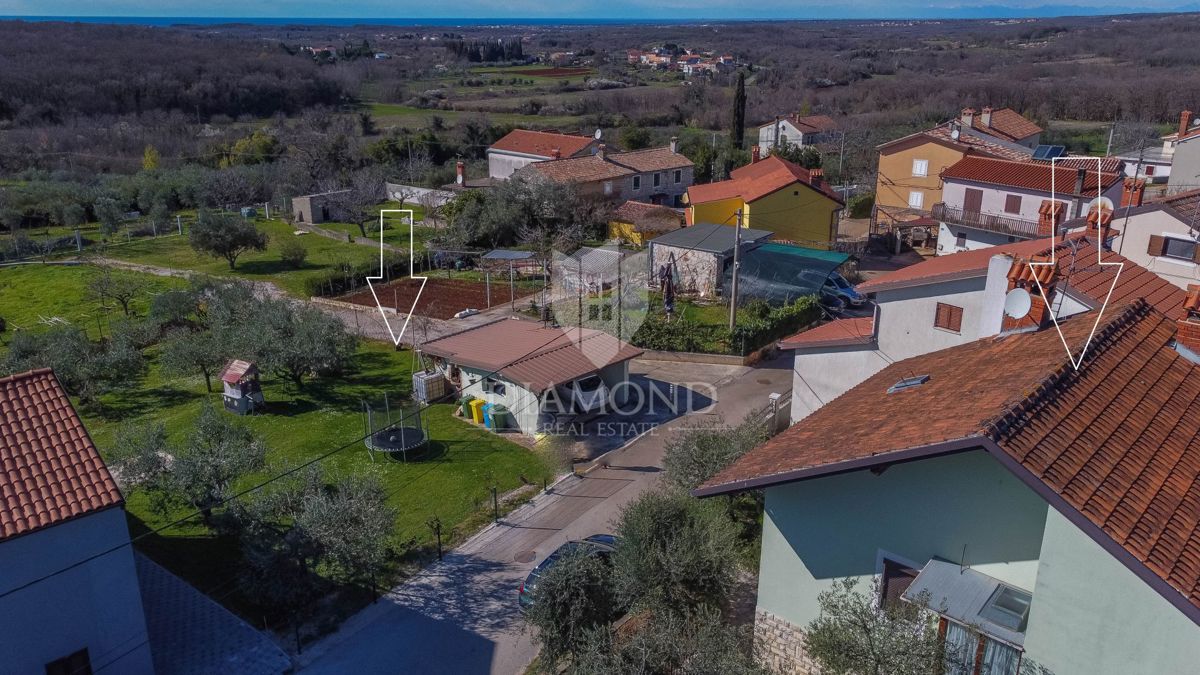 Buje, dintorni, casa indipendente con vista mare!