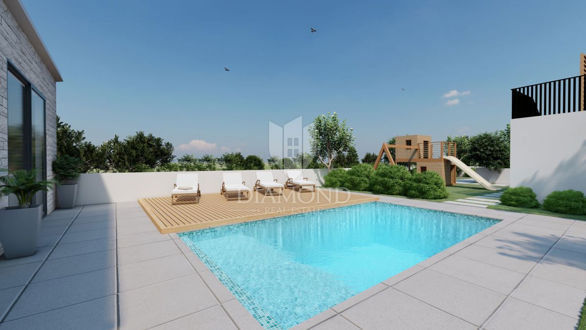 Liznjan, dintorni, grande appartamento con ampio giardino e piscina