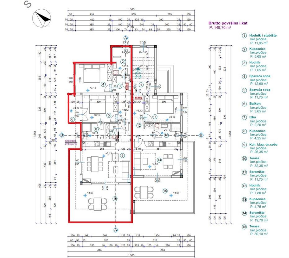 Allogio Barbat na Rabu, Rab, 88m2