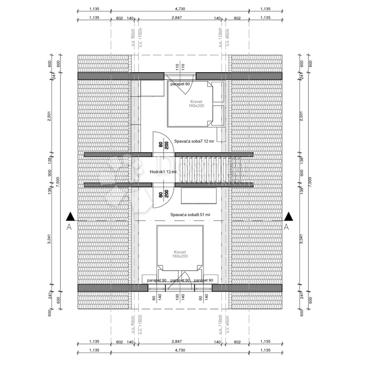 Casa Centar, Rijeka, 70m2