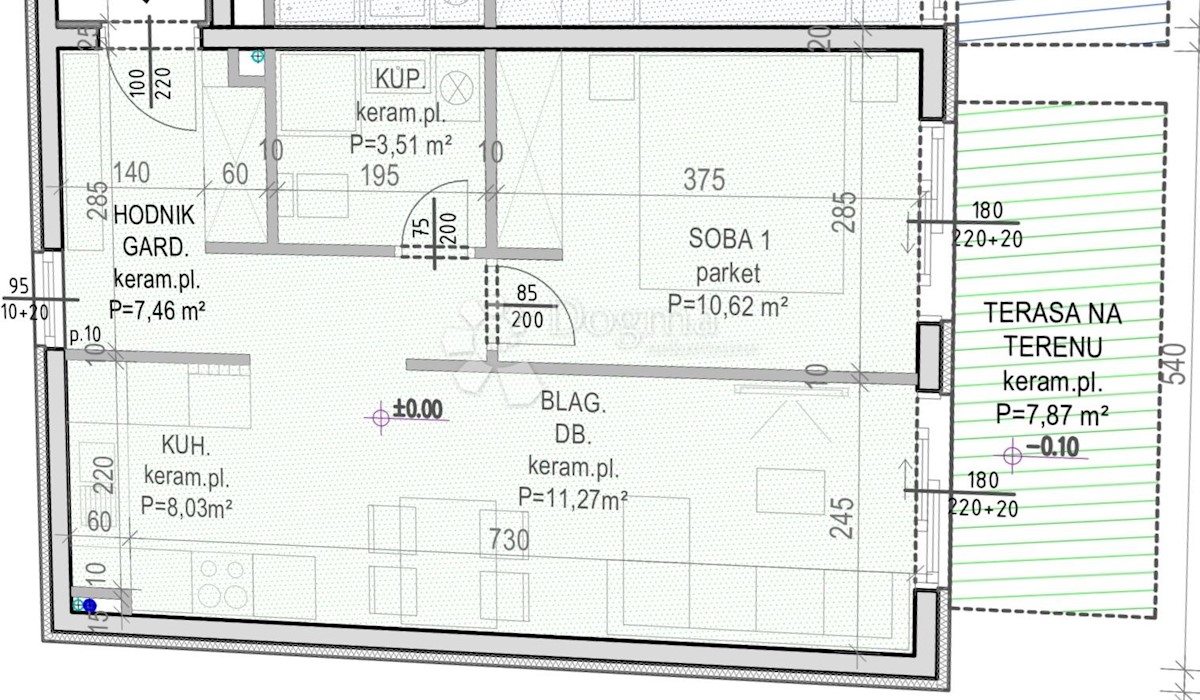 Allogio Slatine, Split - Okolica, 69,30m2