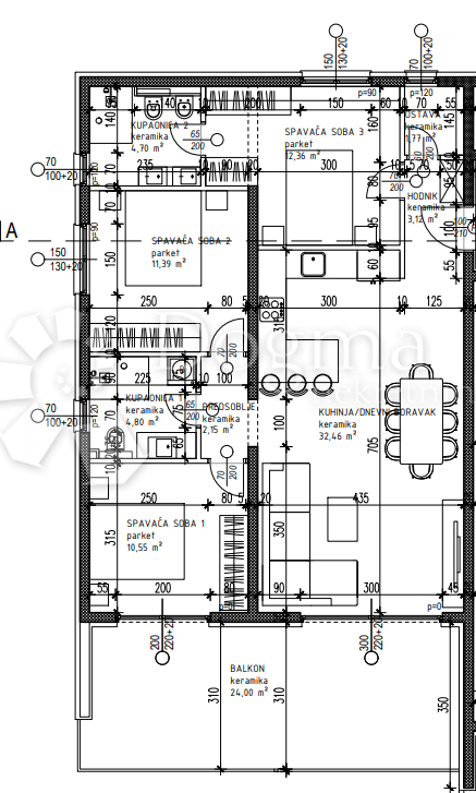 Allogio Okrug Gornji, Okrug, 107,30m2