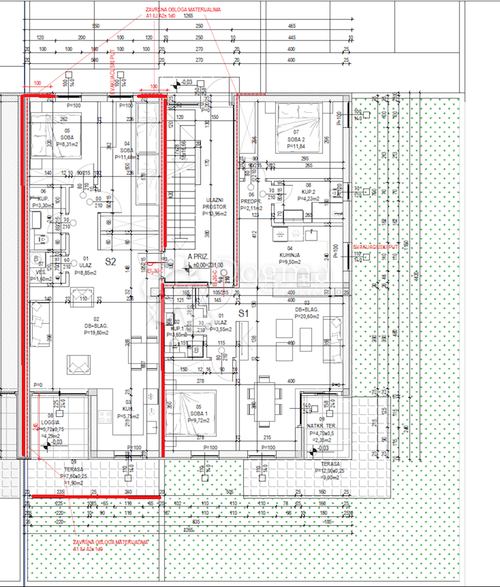 Allogio Barban, 68,50m2