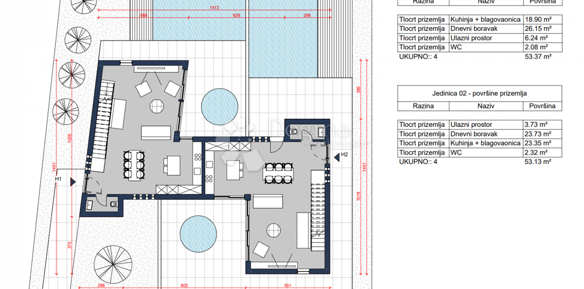 Casa Novalja, 160,28m2