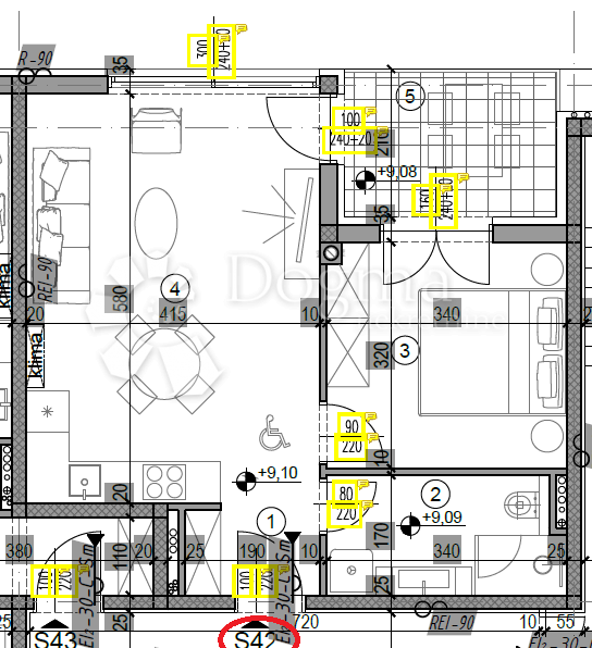 Allogio Monvidal, Pula, 49,05m2