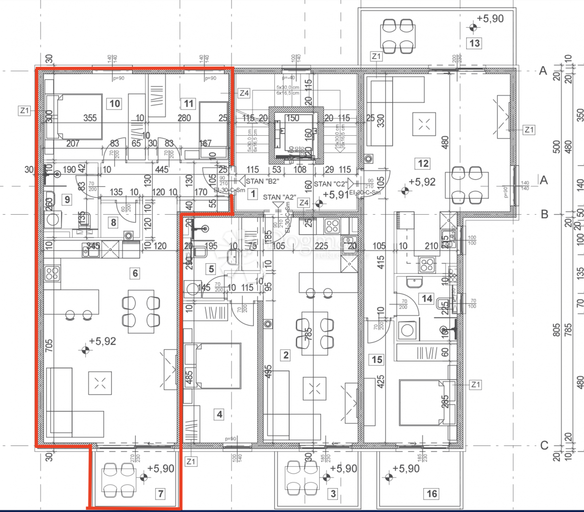 Allogio Poreč, 87,47m2