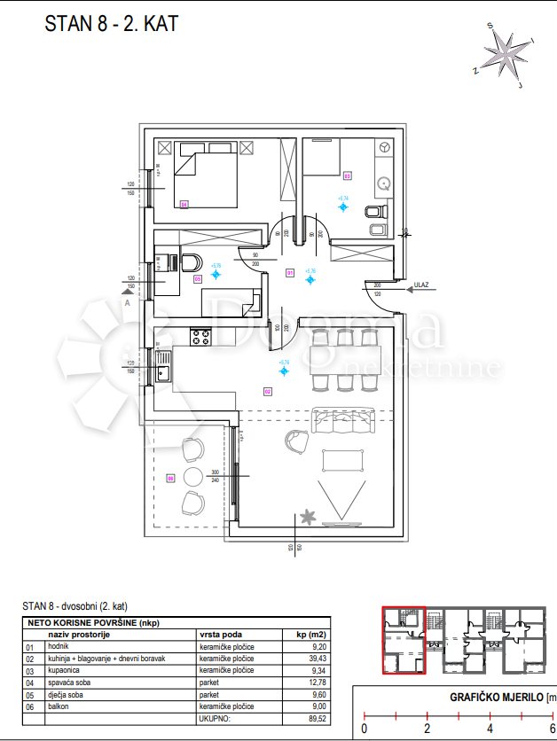 Allogio Centar, Varaždin, 89,52m2