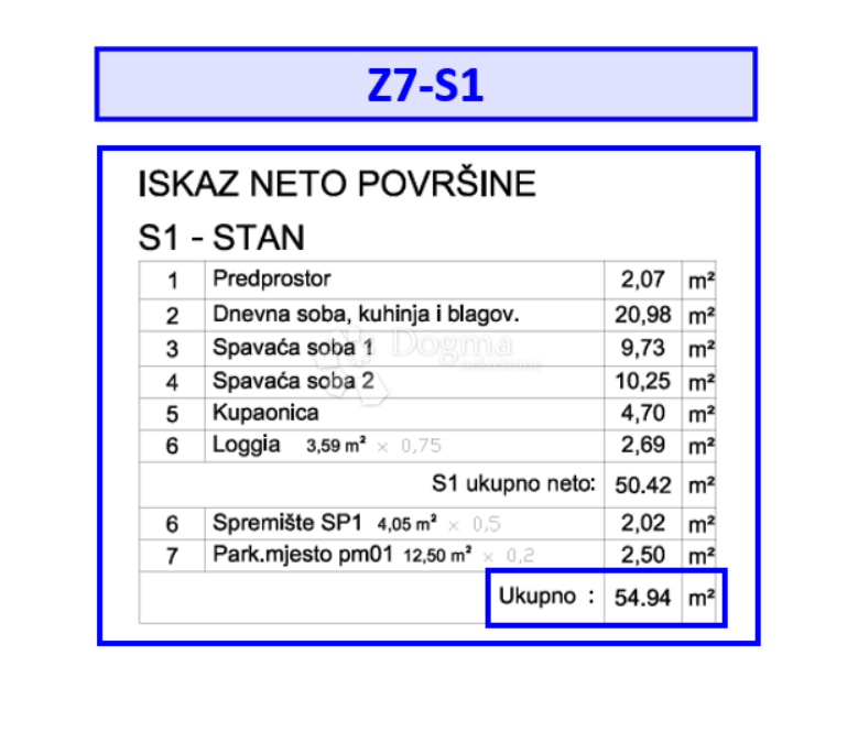 Z7/S1, NUOVO COMPLESSO RESIDENZIALE E COMMERCIALE VELI VRH - appartamento