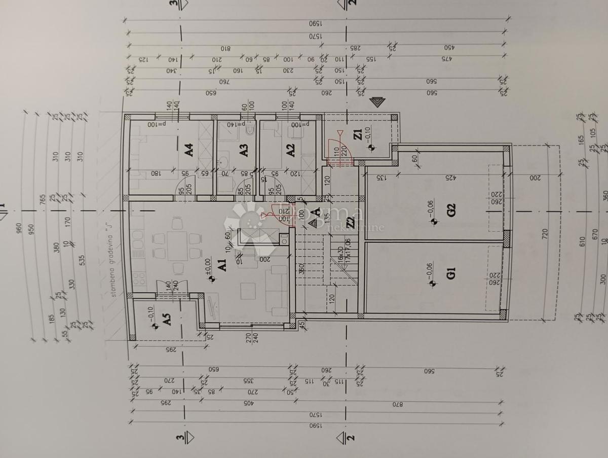 Allogio Kaštanjer, Pula, 54,72m2