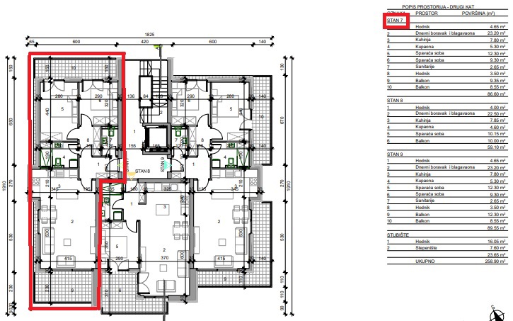 KAŠTEL, NUOVA COSTRUZIONE CON ASCENSORE