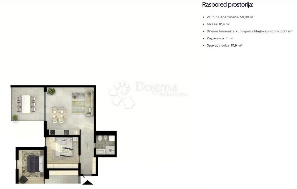 Allogio Umag, 63,60m2