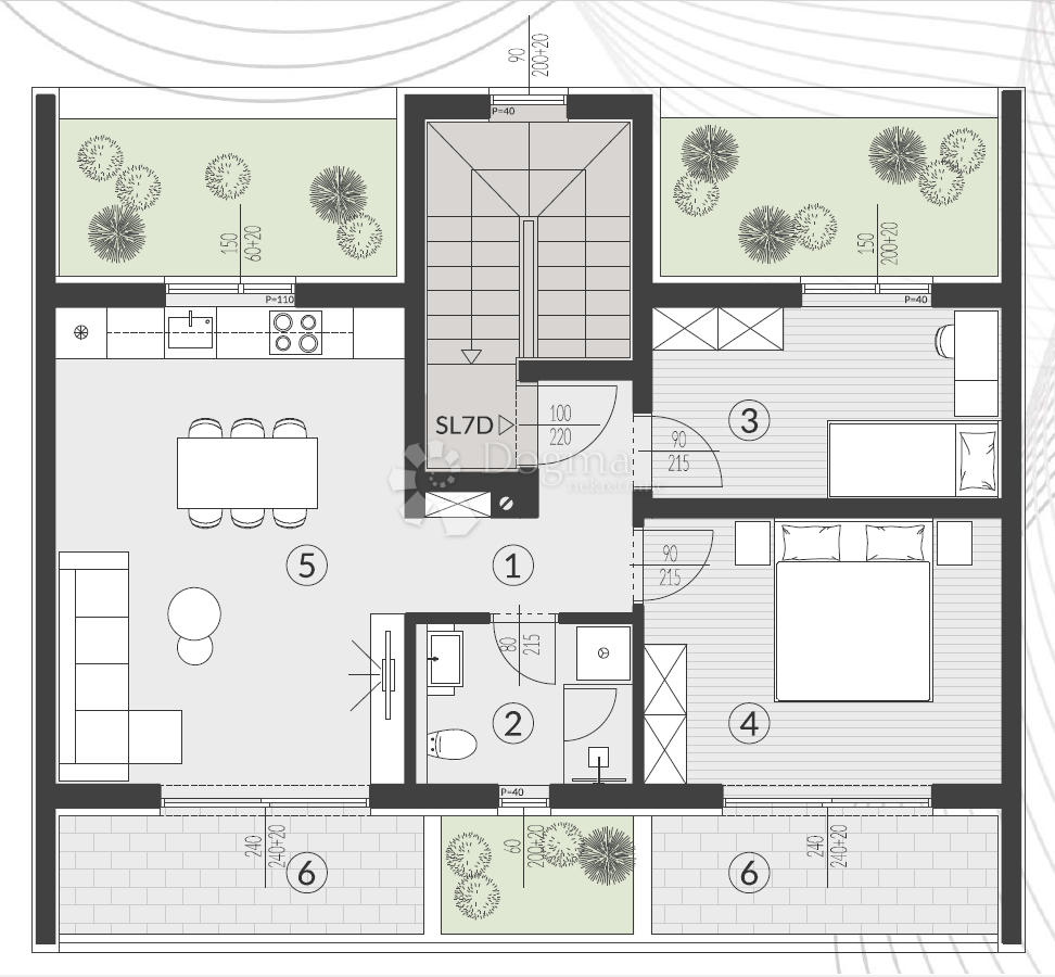 Allogio Štinjan, Pula, 57,13m2