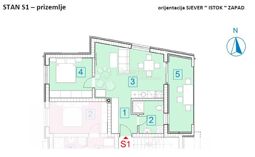 Allogio Đurđevac, 56,43m2