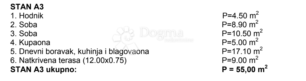 Allogio Valmade, Pula, 55m2