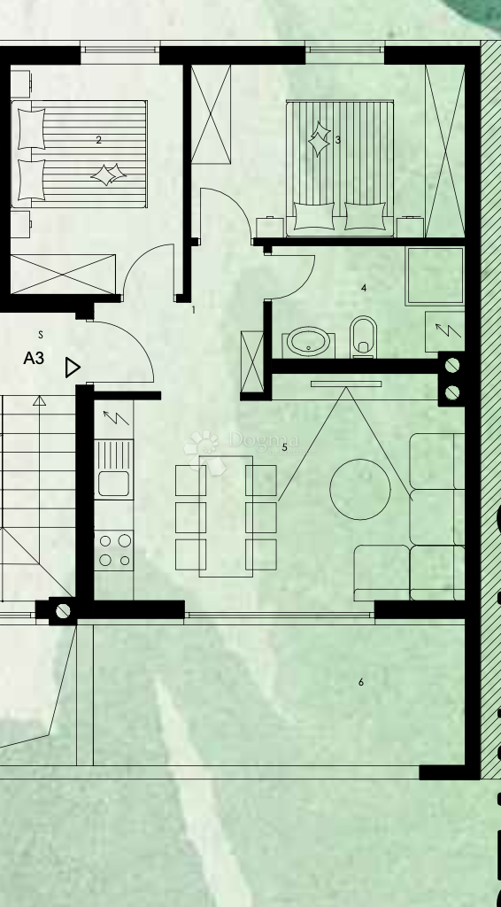 Allogio Valmade, Pula, 55m2