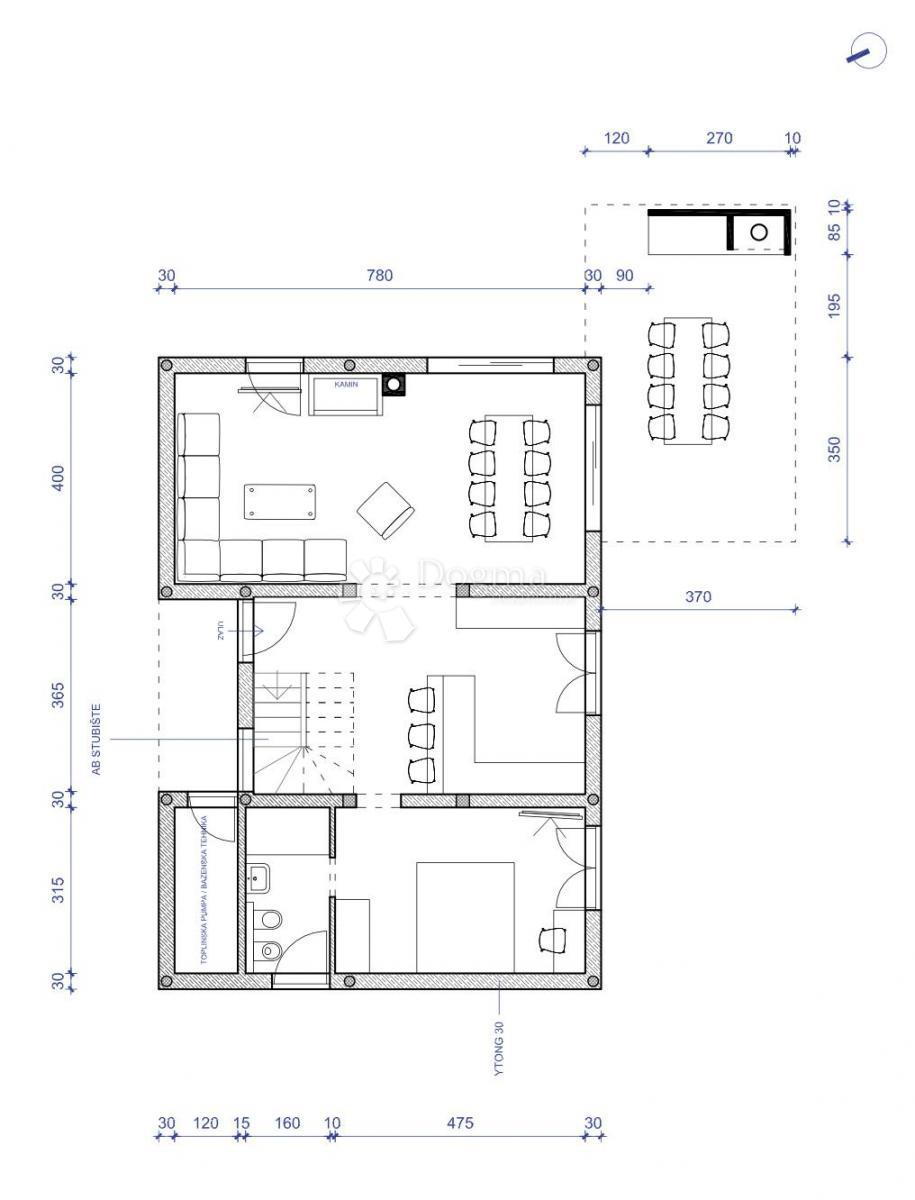 Terreno con permesso di costruire - 863 m2