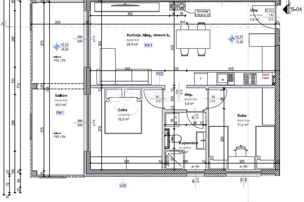 Allogio Tar, Tar-Vabriga, 92,40m2