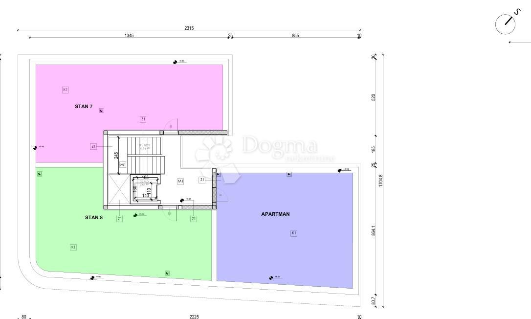 Allogio Sveti Petar na Moru, Sveti Filip I Jakov, 84,97m2