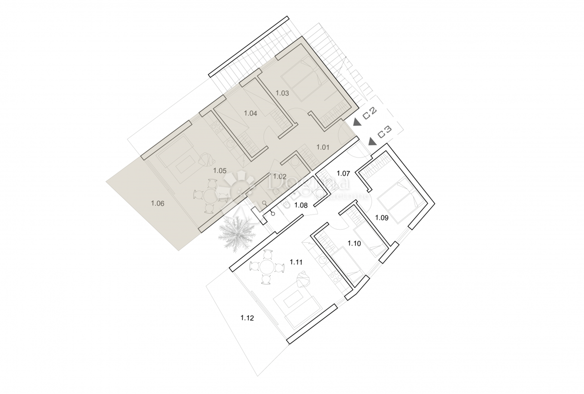 Lux Allogio Ražanj, Rogoznica, 58,40m2