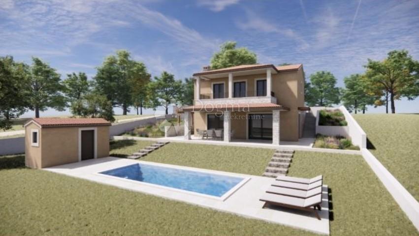 Casa incompiuta con piscina, 150 m², terreno 911 m²