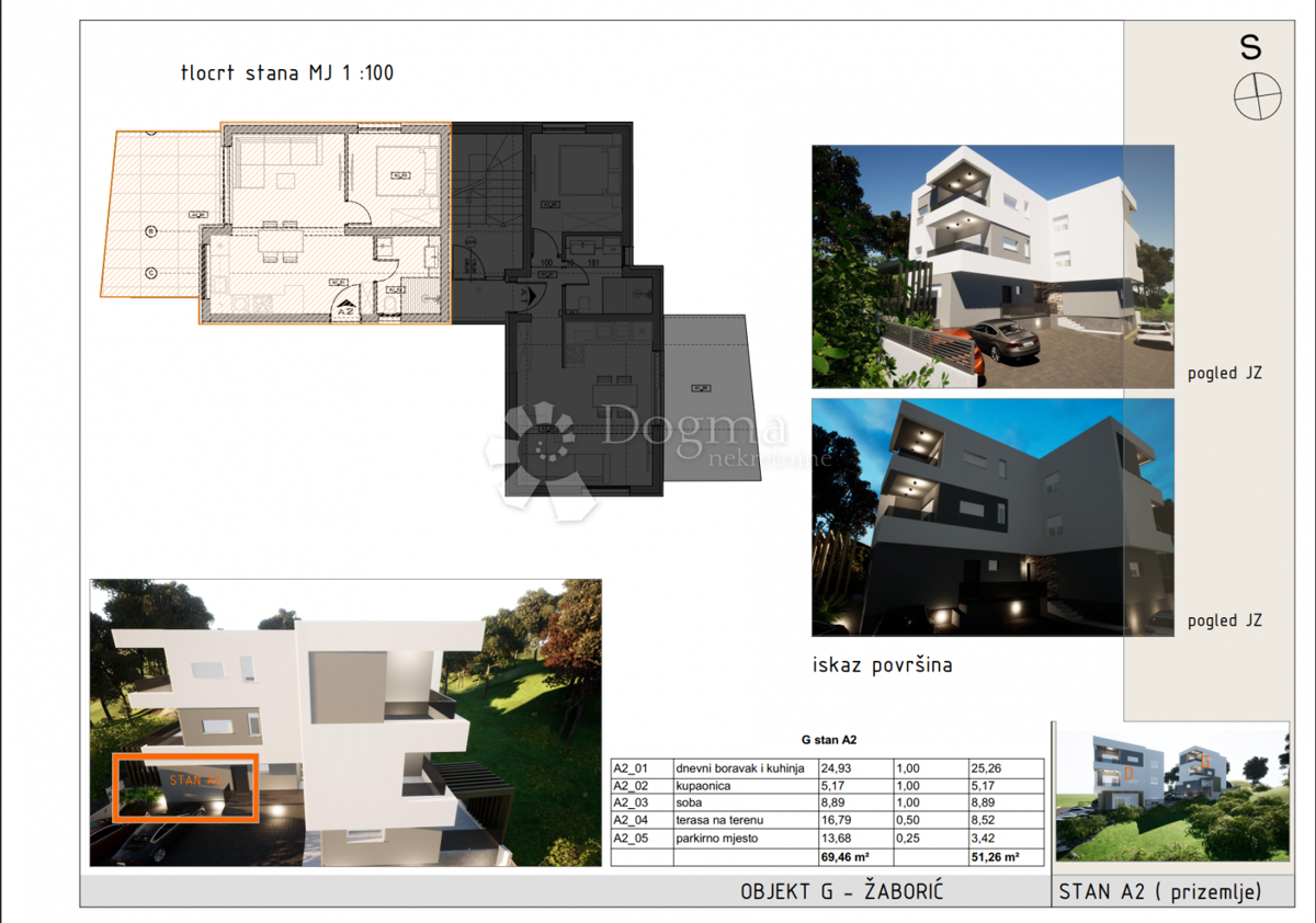 Allogio Žaborić, Šibenik - Okolica, 51,26m2