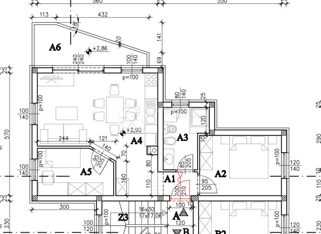 Allogio Valdebek, Pula, 55,70m2