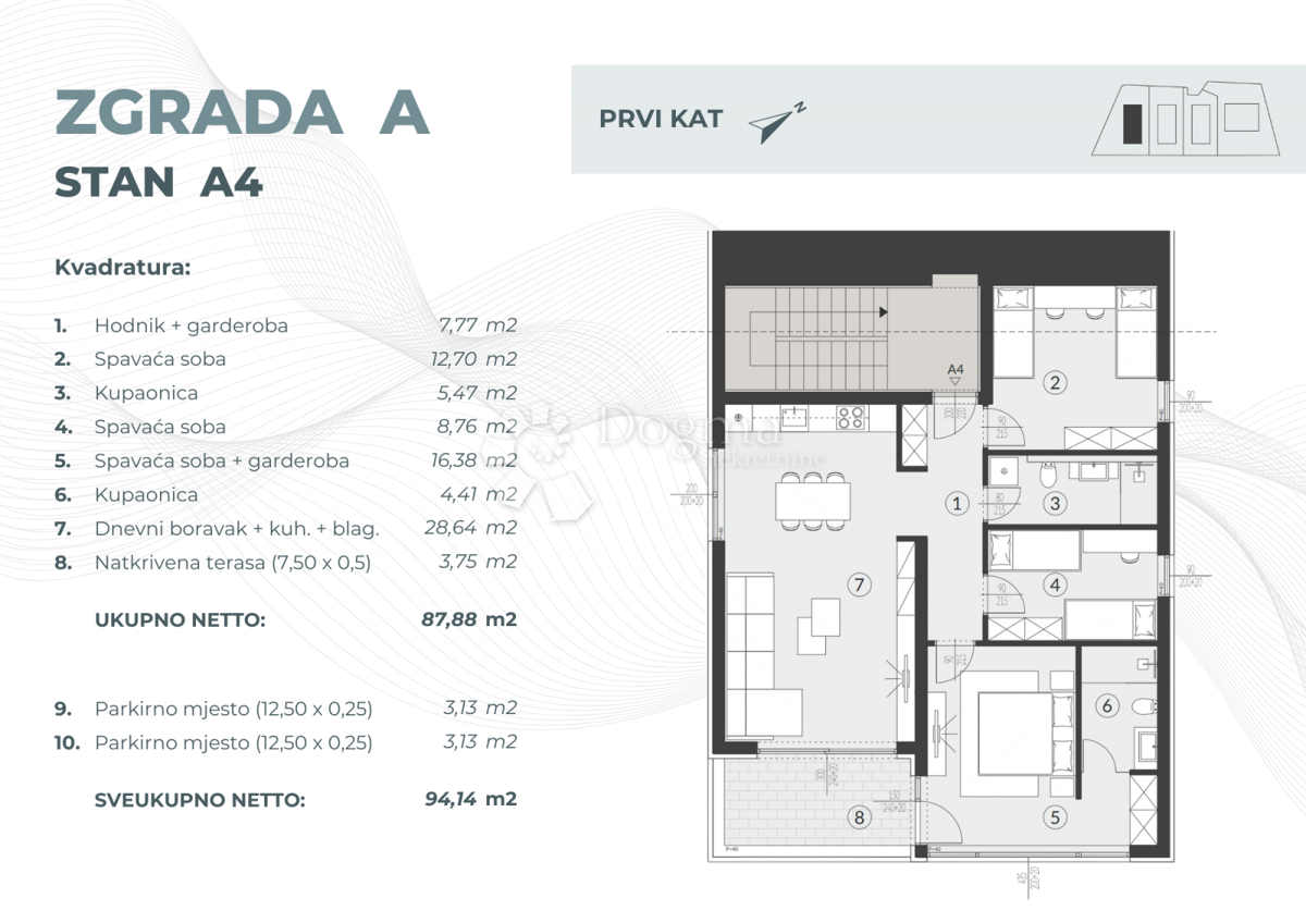 Allogio Fažana, 55,08m2
