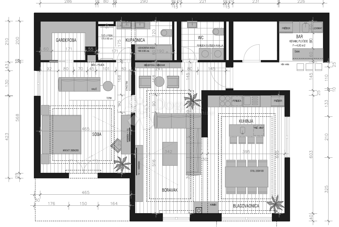 Brač, Sumartin, bellissima villa, prima fila al mare