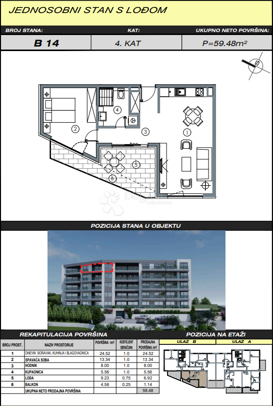 Allogio Makarska, 99,59m2