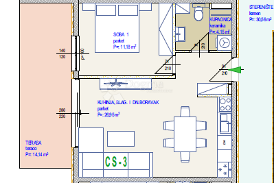 Allogio Seget Donji, Seget, 56,42m2