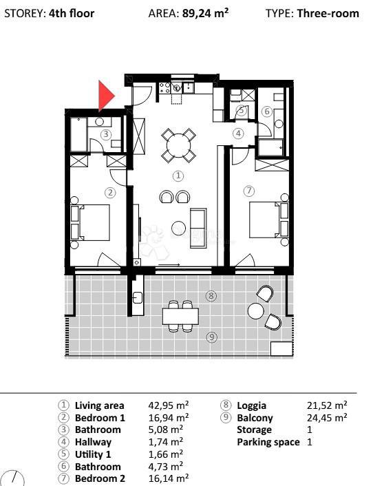 Allogio Umag, 66,90m2