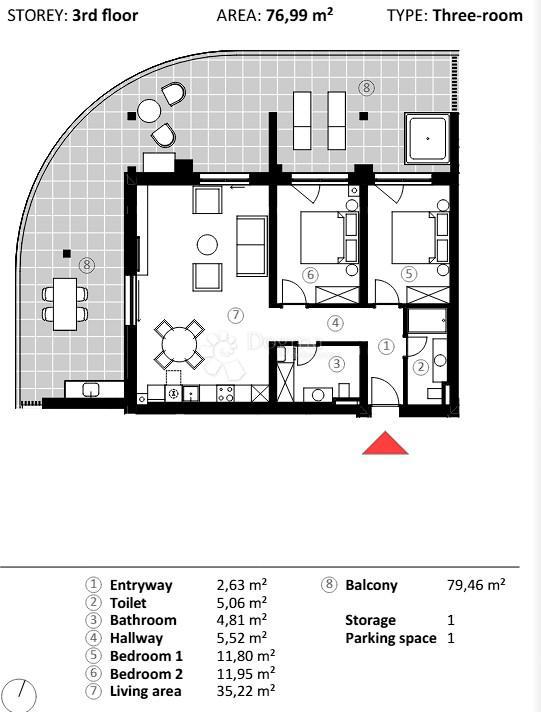 Allogio Umag, 66,90m2